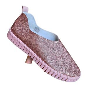 Ilse Jacobsen Tulip Slip-on, Sparkle Adobe Rose, Women’s 38 Pink Glitter Comfort